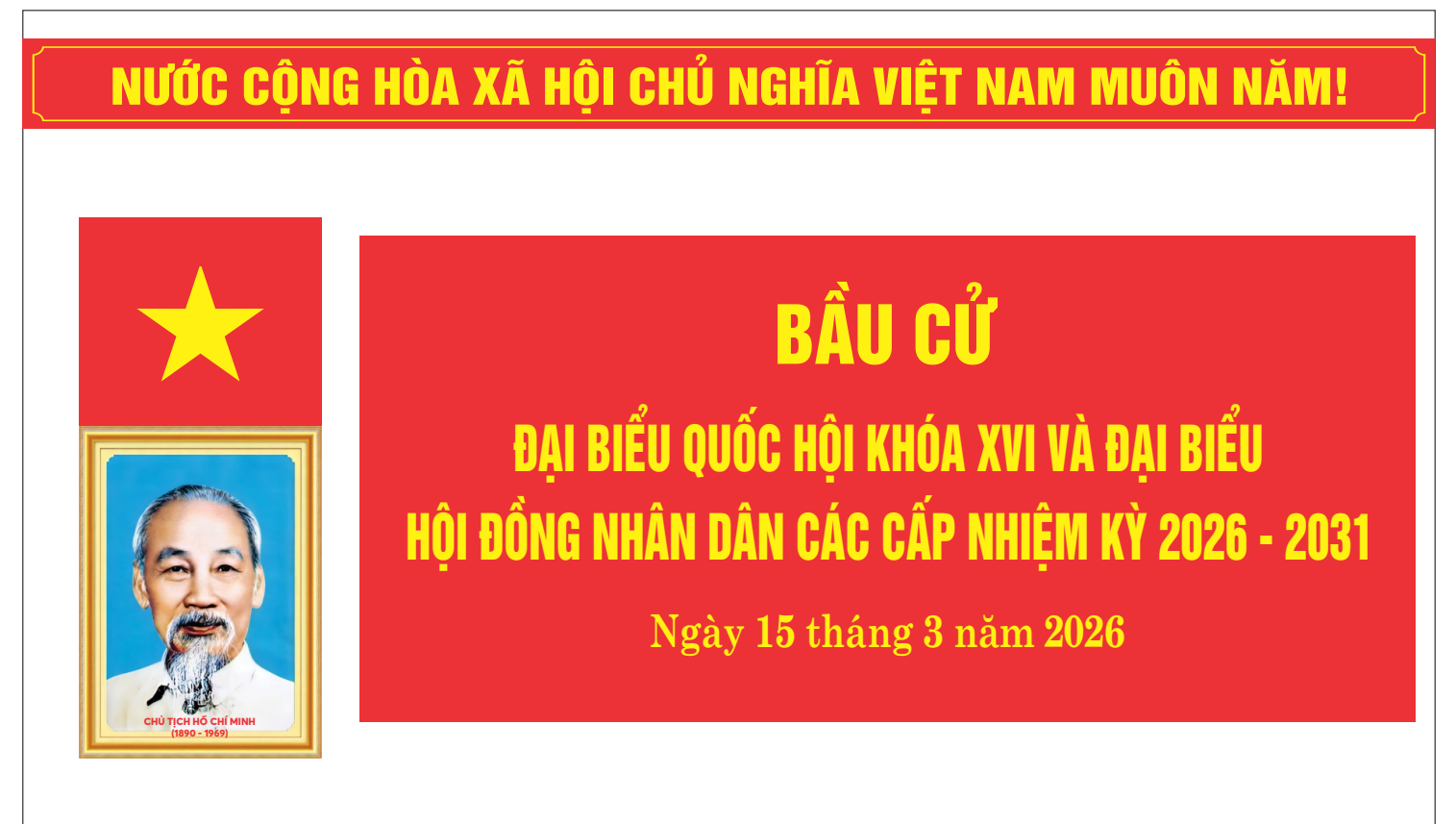 A red and yellow flag with yellow textDescription automatically generated